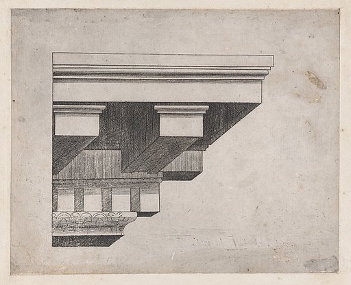 Cornice, from "Speculum Romanae Magnificentiae"