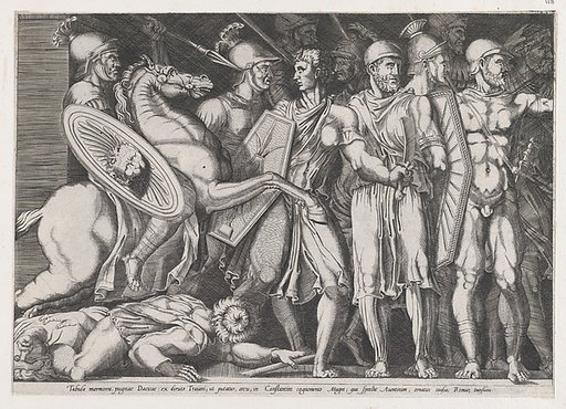 Trajan Fighting the Dacians, from "Speculum Romanae Magnificentiae"