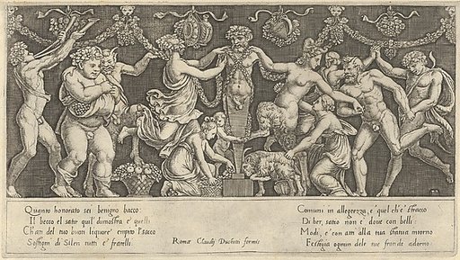 Sacrifice to Priapus, from "Speculum Romanae Magnificentiae"