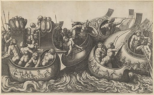 Naval Battle, from "Speculum Romanae Magnificentiae"