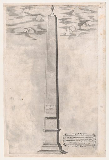 The Vatican Obelisque, from "Speculum Romanae Magnificentiae"
