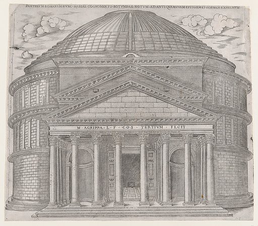 The Pantheon, from "Speculum Romanae Magnificentiae"