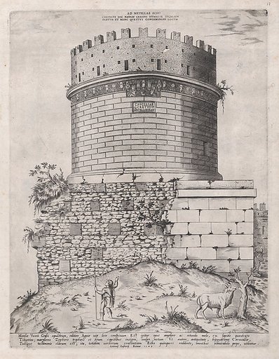 Sepulchre of Metella, from "Speculum Romanae Magnificentiae"