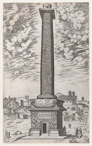 Trajan's Column, from "Speculum Romanae Magnificentiae"