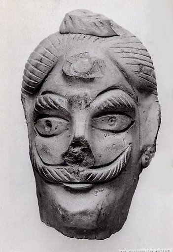 Fragment of a Mask of a Man's Head