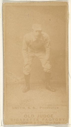 Charles Marv "Pop" Smith, Shortstop, Pittsburgh, from the Old Judge series (N172) for Old Judge Cigarettes