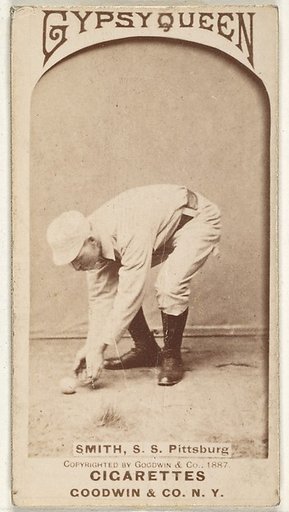 Charles Marv "Pop" Smith, Shortstop, Pittsburgh, from the Old Judge series (N172) for Old Judge and Gypsy Queen Cigarettes