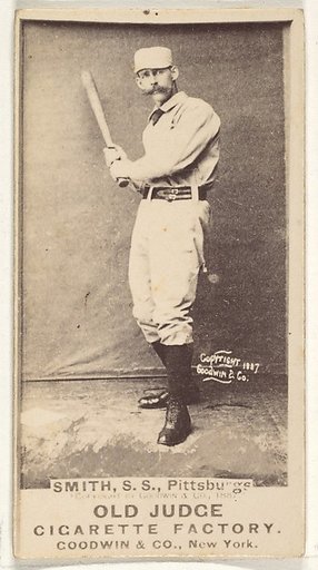 Charles Marv "Pop" Smith, Shortstop, Pittsburgh, from the Old Judge series (N172) for Old Judge Cigarettes