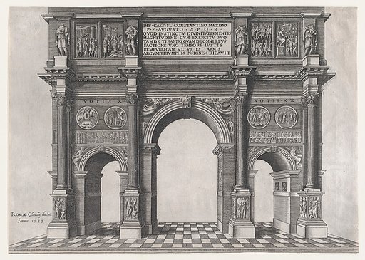 Arch of Constantine, from "Speculum Romanae Magnificentiae"