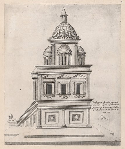 Temple near the Appian Way, from "Speculum Romanae Magnificentiae"