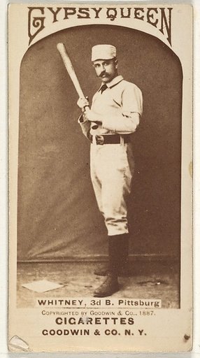 Arthur "Art" Wilson Whitney, 3rd Base, Pittsburgh, from the Old Judge series (N172) for Old Judge and Gypsy Queen Cigarettes
