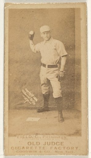 John Joseph "Jocko" Fields, Catcher, Pittsburgh, from the Old Judge series (N172) for Old Judge Cigarettes