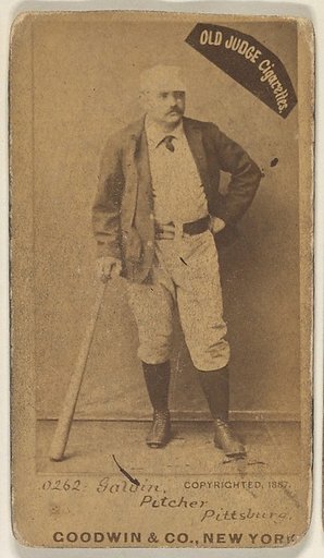 James Francis "Pud" Galvin, Pitcher, Pittsburgh, from the Old Judge series (N172) for Old Judge Cigarettes