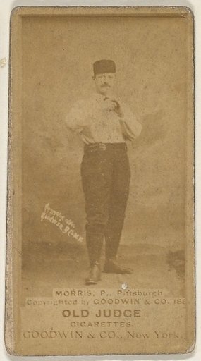 Ed Morris, Pitcher, Pittsburgh, from the Old Judge series (N172) for Old Judge Cigarettes
