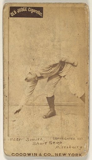 Charles Marv "Pop" Smith, Shortstop, Pittsburgh, from the Old Judge series (N172) for Old Judge Cigarettes