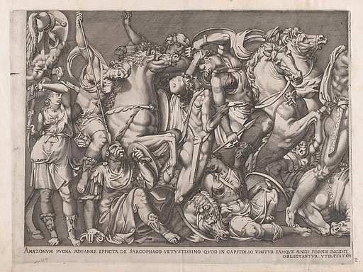 Battle of the Amazons, from "Speculum Romanae Magnificentiae"