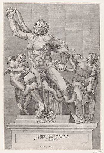 Laocoon, from "Speculum Romanae Magnificentiae"