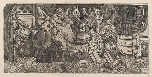 Naval Battle, from "Speculum Romanae Magnificentiae"