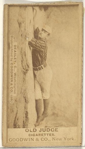Patrick "Pat" E. Dealy, Catcher, Washington Nationals, from the Old Judge series (N172) for Old Judge Cigarettes