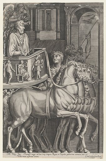 Triumph of Marcus Aurelius, from "Speculum Romanae Magnificentiae"