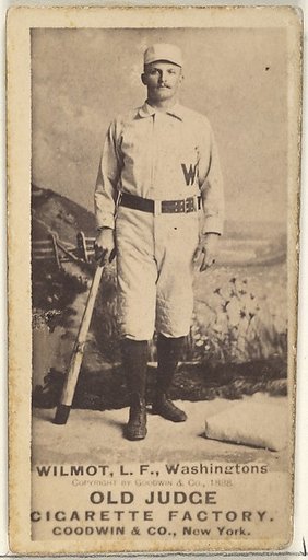 Walter Robert "Walt" Wilmot, Left Field, Washington Nationals, from the Old Judge series (N172) for Old Judge Cigarettes