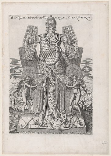 Trophies of Marius, from "Speculum Romanae Magnificentiae"
