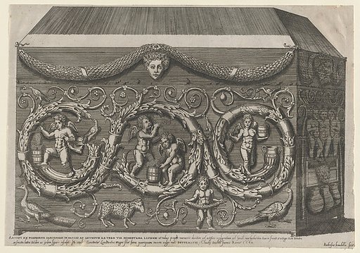 Decorated Sarcophagus with Arabesques, from "Speculum Romanae Magnificentiae"