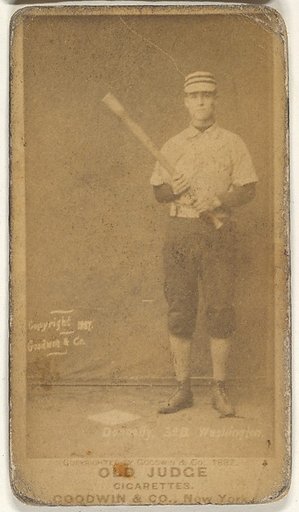 James B. "Jim" Donnelly, 3rd Base, Washington Nationals, from the Old Judge series (N172) for Old Judge Cigarettes