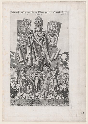 Trophies of Marius, from "Speculum Romanae Magnificentiae"