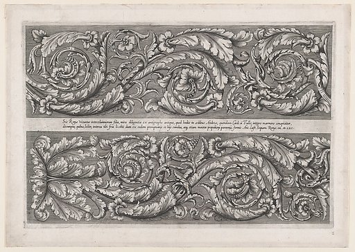 Della Valle Frieze, from "Speculum Romanae Magnificentiae"