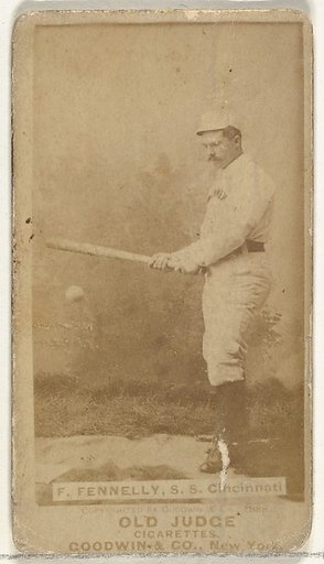 Francis John "Frank" Fennelly, Shortstop, Cincinnati, from the Old Judge series (N172) for Old Judge Cigarettes