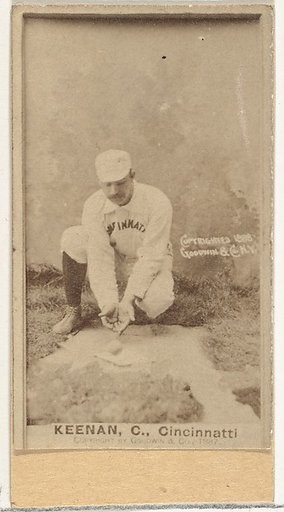 James William "Jim" Keenan, Catcher, Cincinnati, from the Old Judge series (N172) for Old Judge Cigarettes
