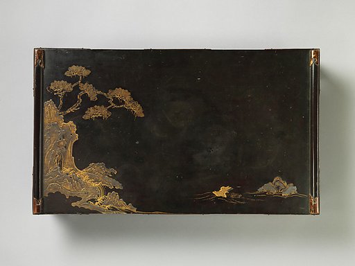 Writing Desk (Bundai) with Landscape and Geese