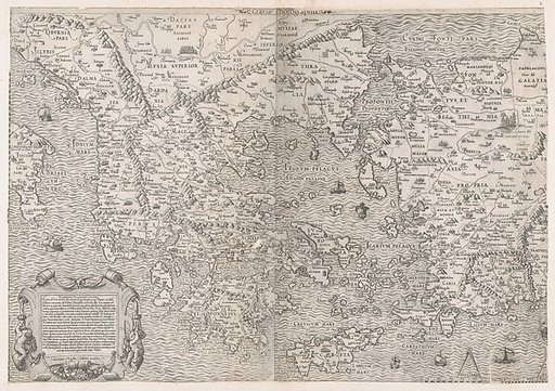Map of Greece, from "Speculum Romanae Magnificentiae"