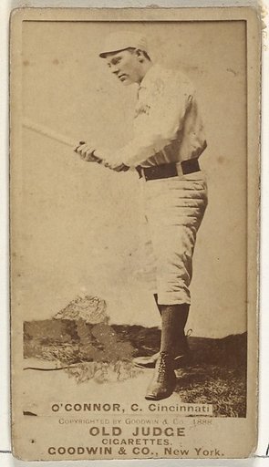 Jack "Peach Pie" O'Connor, Catcher, Cincinnati, from the Old Judge series (N172) for Old Judge Cigarettes