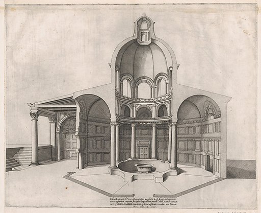 Interior of the Lateran, from "Speculum Romanae Magnificentiae"