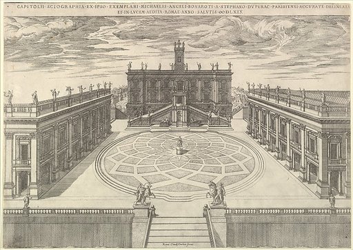 View of the Roman Capitol, from "Speculum Romanae Magnificentiae"
