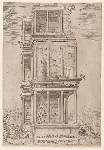 The Septizodium, from "Speculum Romanae Magnificentiae"