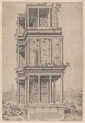 The Septizodium, from "Speculum Romanae Magnificentiae"
