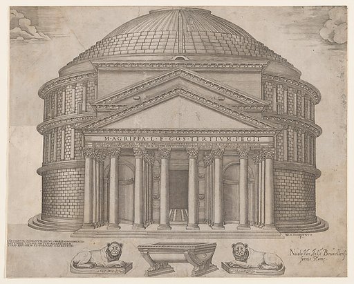 The Pantheon, from "Speculum Romanae Magnificentiae"