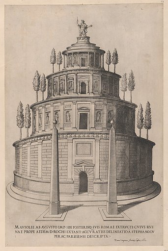Sepulchre of Augustus, from "Speculum Romanae Magnificentiae"