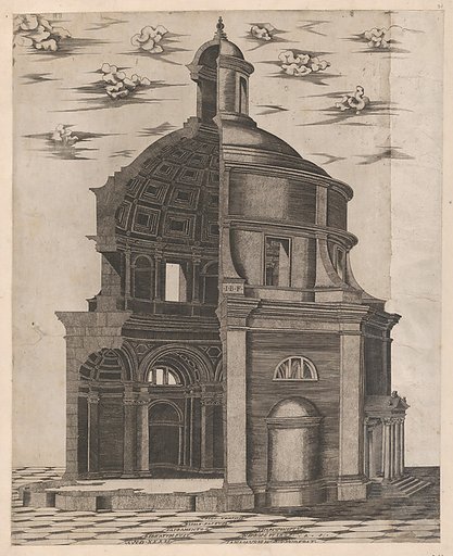 Sepulchre of Augustus, from "Speculum Romanae Magnificentiae"