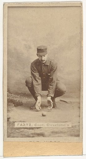 Jayson S. "Jay" Faatz, Captain, Cleveland, from the Old Judge series (N172) for Old Judge Cigarettes