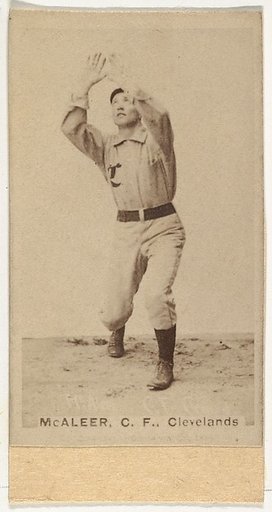 Jimmy "Loafer" McAleer, Center Field, Cleveland, from the Old Judge series (N172) for Old Judge Cigarettes
