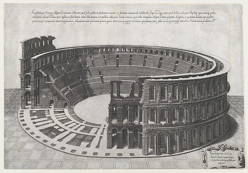 Amphitheater at Verona, from "Speculum Romanae Magnificentiae"