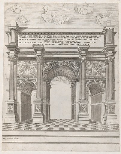 Arch of Septimus Severus, from "Speculum Romanae Magnificentiae"