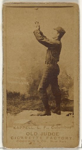 Henry "Heinie" Kappel, Left Field, Cleveland, from the Old Judge series (N172) for Old Judge Cigarettes