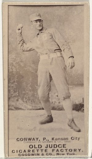 James P. "Jim" Conway, Pitcher, Kansas City Cowboys, from the Old Judge series (N172) for Old Judge Cigarettes