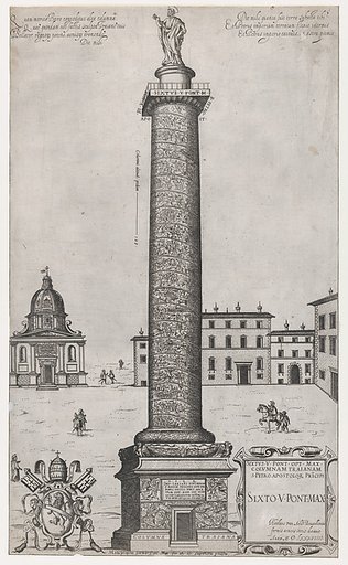 Column of Trajan, from "Speculum Romanae Magnificentiae"