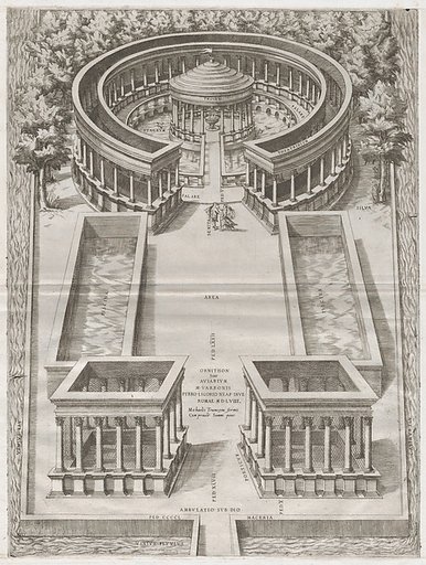 Ornithon Sive Aviarum, from "Speculum Romanae Magnificentiae"